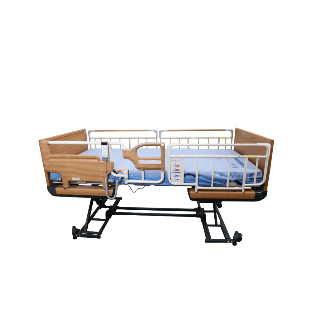 เตียงผู้ป่วยไฟฟ้า PARAMOUNT BED รุ่น Rakusho Z สีไม้ พร้อมที่นอน รุ่น Ever Proud_3